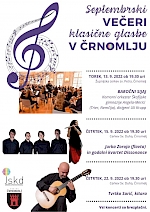 Septembrski večeri klasične glasbe v Črnomlju